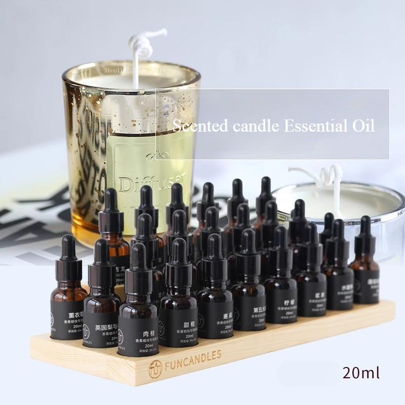 Candle Making Wax - 20 ミリリットル天然植物香りキャンドルエッセンシャルオイル DIY 手作り石膏ワックスカードとディフューザー香/キャンドルを作るための材料