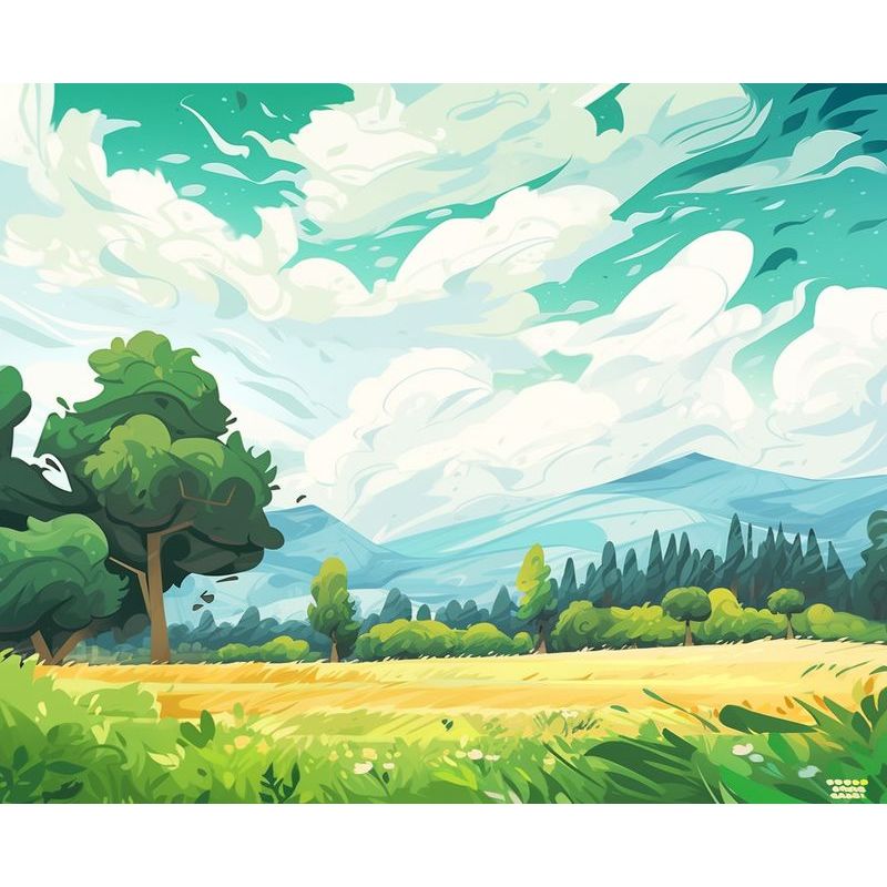 Art And Craft Jungle - 大人向けの数字塗り絵「フォトカスタム」、ジャングル風景DIYクラフト、手作りウォールアート絵画、家の装飾に