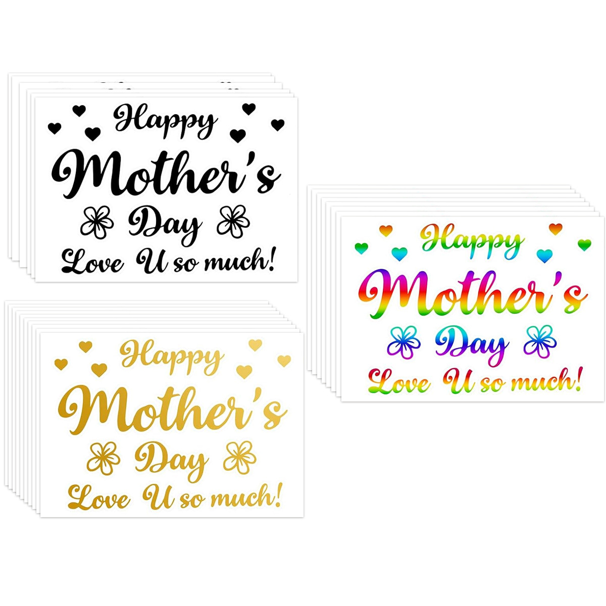 Art Craft Mother'S Day - 母の日パーティーバルーンステッカー クリアバブルウィンドウデカール DIYデコレーション ウォールアート ハッピーイベント用 クラフト必需品