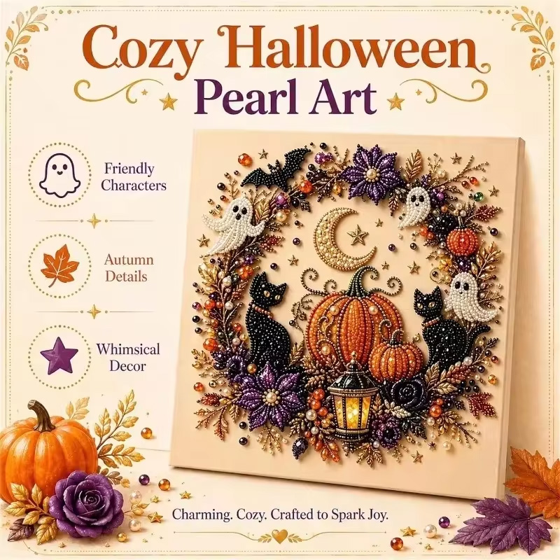 @ハロウィン ゴーストパールアートキット 大人用 DIYパー - Art Craft Halloween のレビューと価格