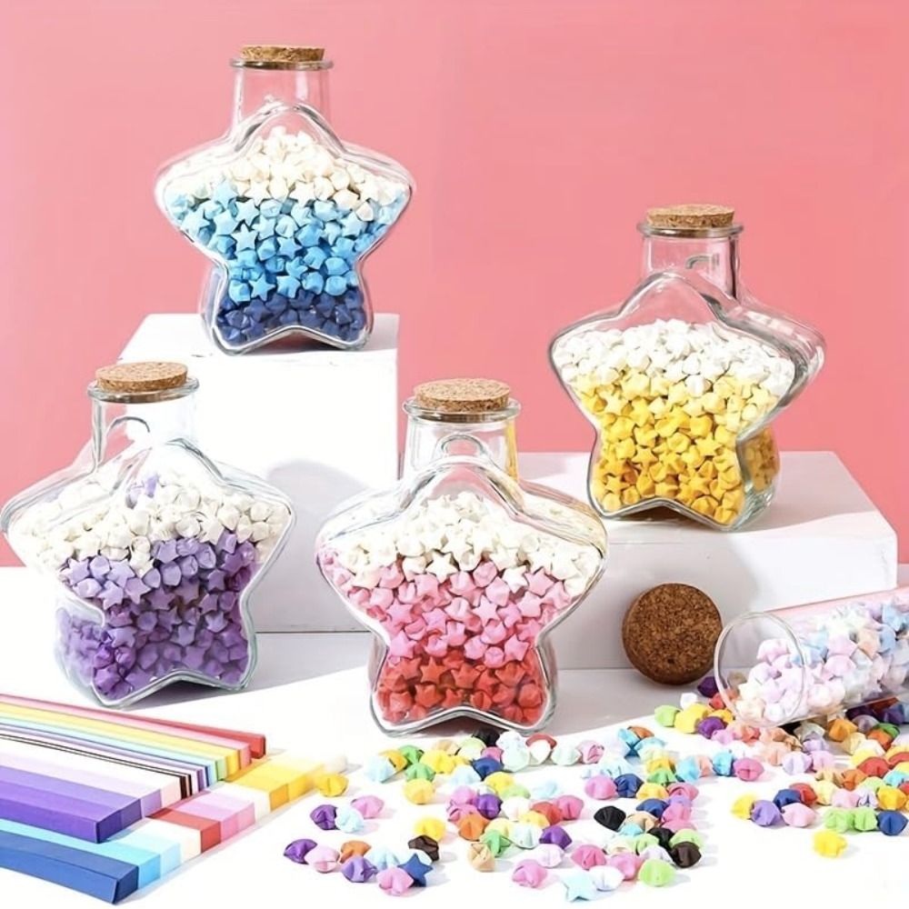 540枚入り折り紙スター、DIY手芸折り紙、ラッキースター折 - Art Craft Halloween のレビューと価格