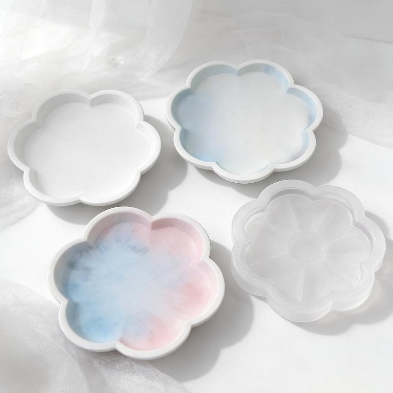 花柄丸型シリコントレイモールド 耐熱性 ノンスティック DI - Art Craft Flower Making のレビューと価格