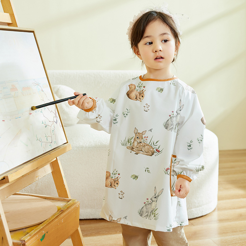 子供用防水アートカバーシャツ長袖ペイントエプロン幼稚園の美術 - Art Craft 4 Years Old のレビューと価格