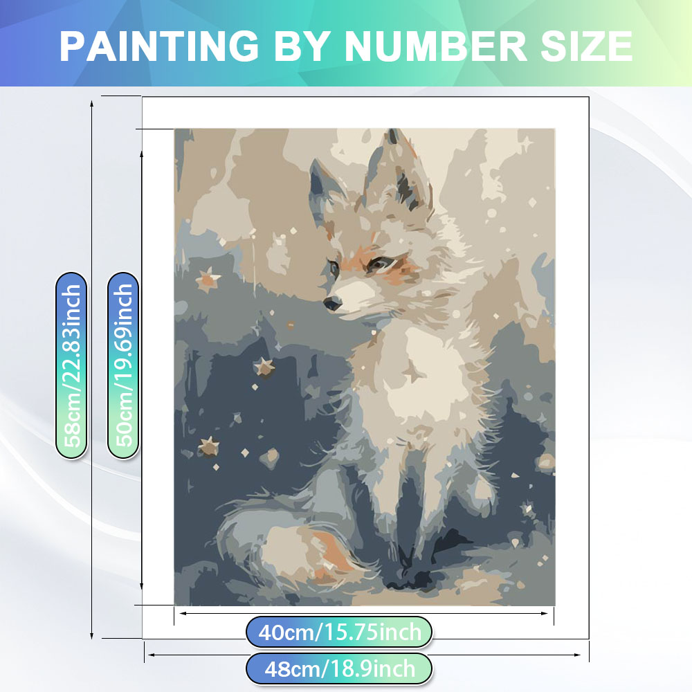 HUACAN 数字で描く絵画キット ウサギ 動物の絵 オイル - Art And Craft Numbers のレビューと価格