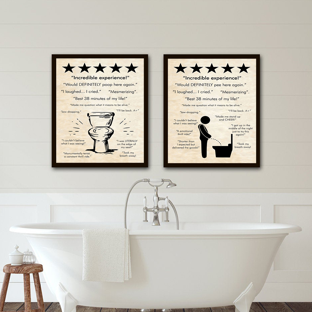 信じられないほどのトイレおしっこクラフト引用サインプリントポ - Art Craft Quotes のレビューと価格