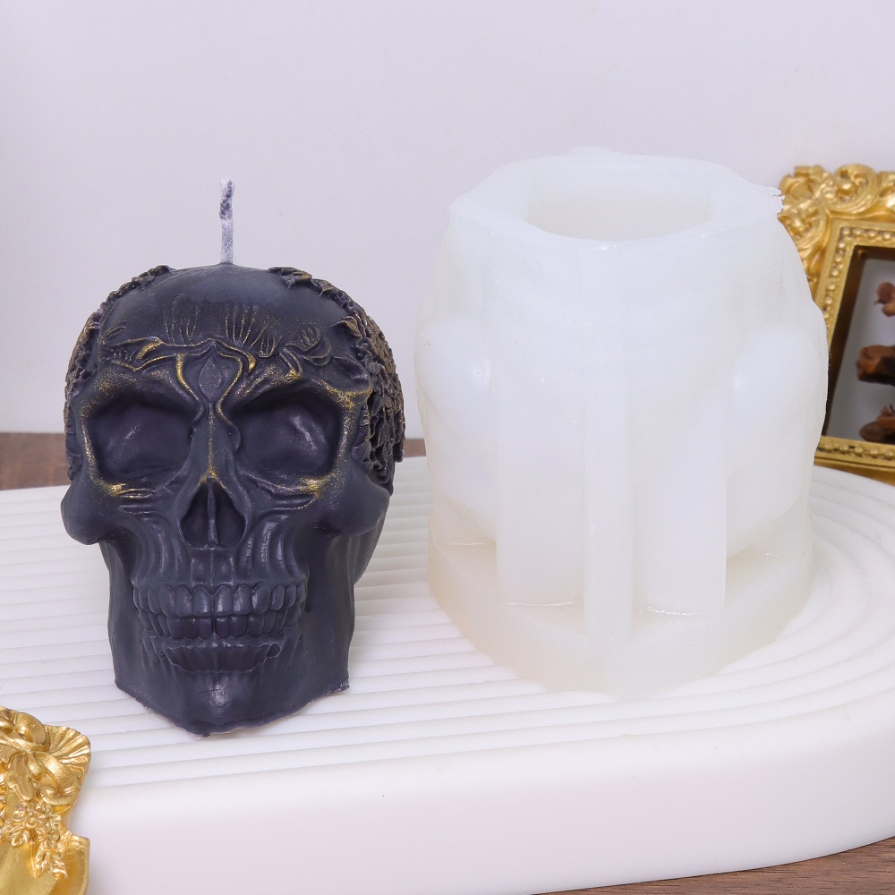 DIY ワッキー スカル シリコンキャンドル型 フラワー ス - Art Craft Flower Making のレビューと価格