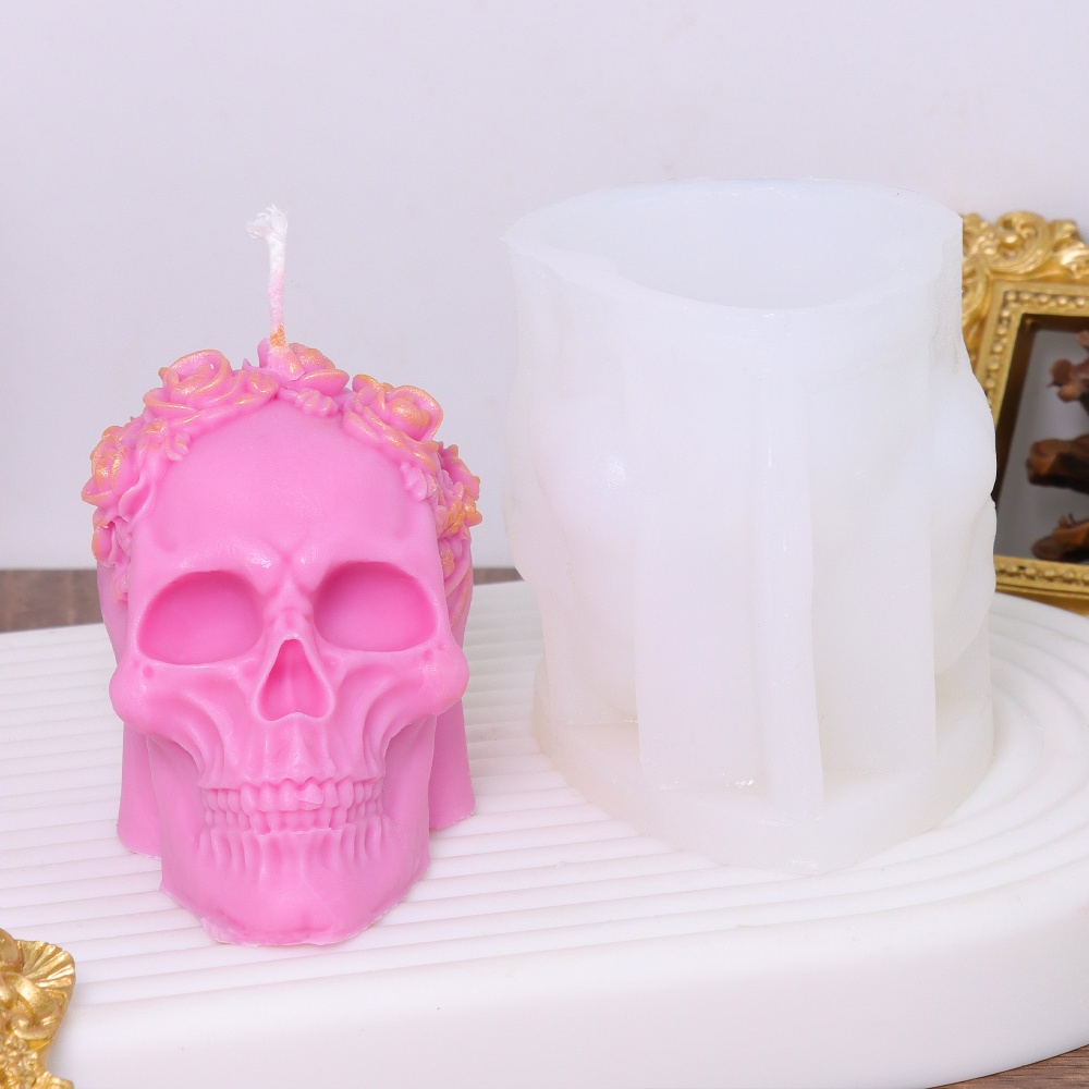 DIY ワッキー スカル シリコンキャンドル型 フラワー ス - Art Craft Flower Making のレビューと価格