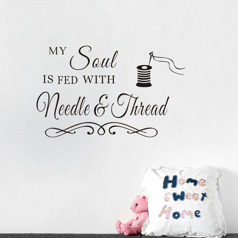 My Soul Needle and Thread ウォール - Art Craft Quotes のレビューと価格