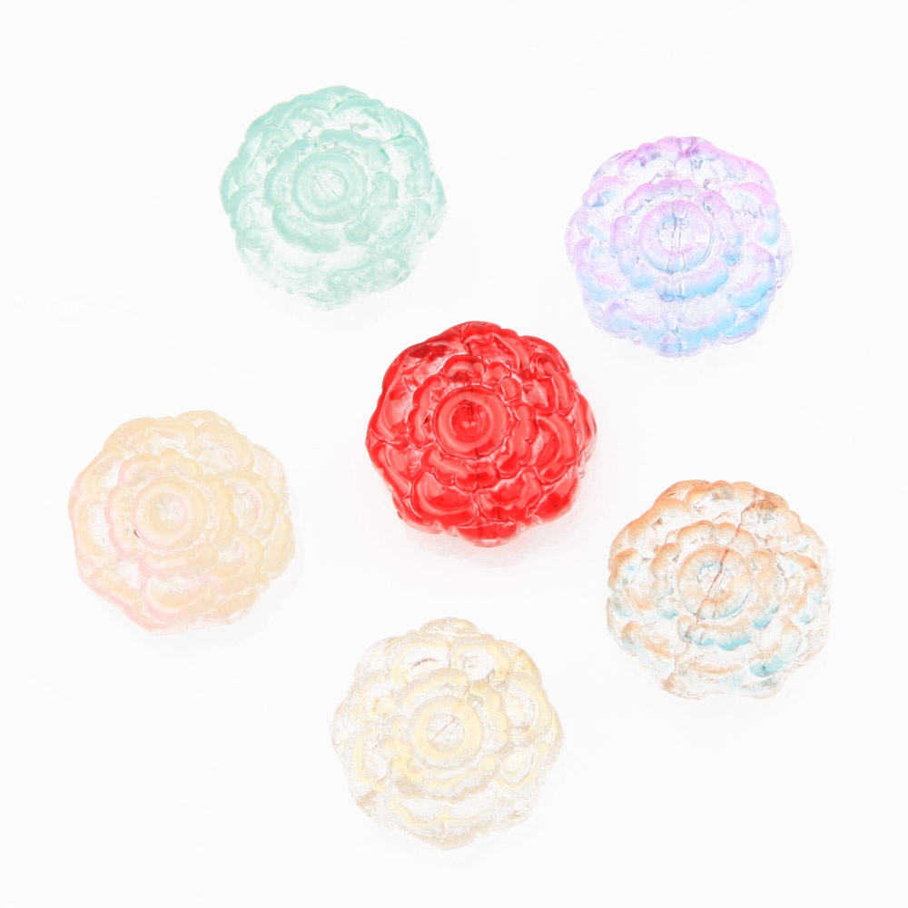 ジュエリー作り用のガラスローズフラワービーズ、DIYブレスレ - Art Craft Flower Making のレビューと価格