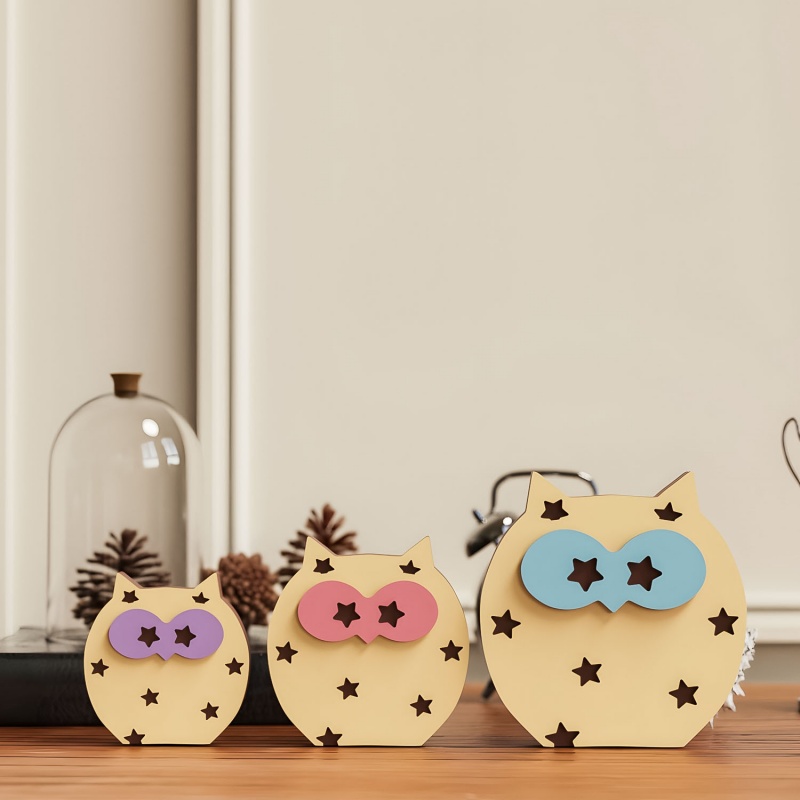 フクロウデスクトップ飾りシリコーン型 DIY 手作り三次元動 - Art Craft Show のレビューと価格