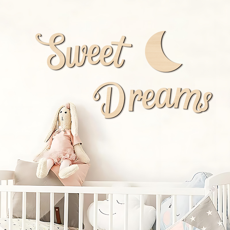 Sweet Dreams ウォールサイン 木製ウォールアート - Art Craft Display のレビューと価格