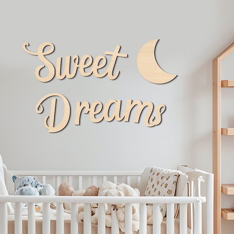 Sweet Dreams ウォールサイン 木製ウォールアート - Art Craft Display のレビューと価格