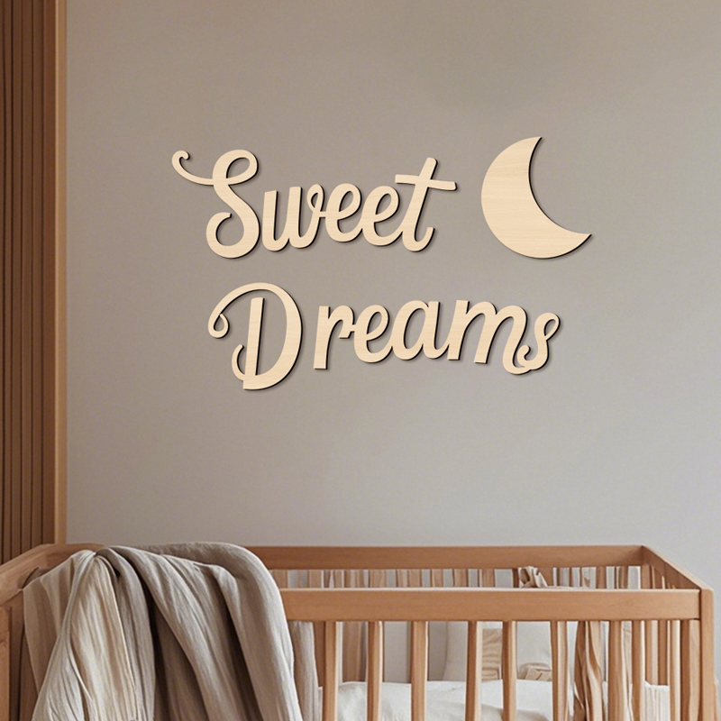 Sweet Dreams ウォールサイン 木製ウォールアート - Art Craft Display のレビューと価格