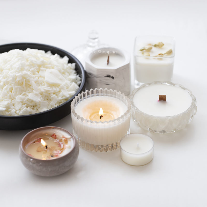 アロマテラピー用の純粋な天然大豆ワックス,製造用の手作りワッ - Candle Making Wax のレビューと価格