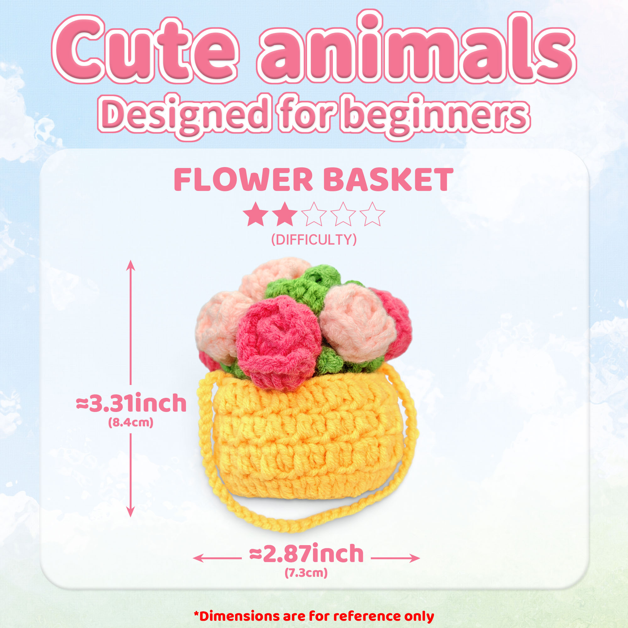 YAMAXIN かぎ針編みキット 初心者向け 簡単な芸術と工 - Art Craft Flower Making のレビューと価格