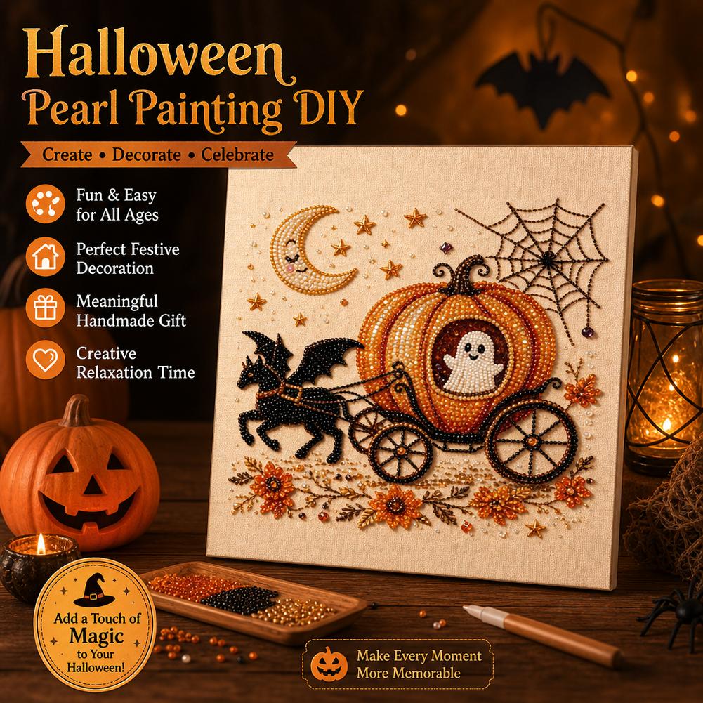ハロウィンダイヤモンドペインティングキット ホリデーパールダ - Art Craft Halloween のレビューと価格