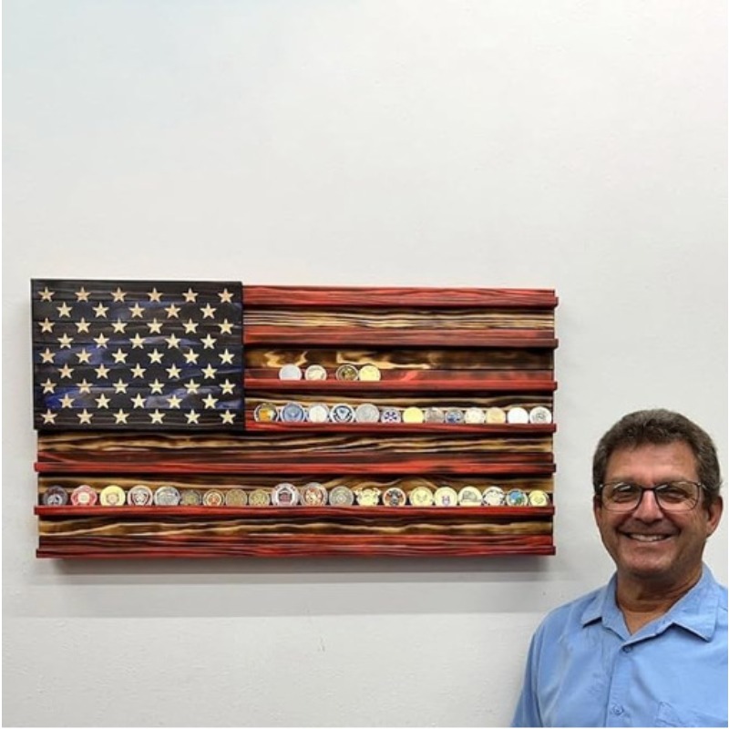 20*40 センチメートル手作り米国旗デザインの木製美術工芸 - Art Craft Display のレビューと価格