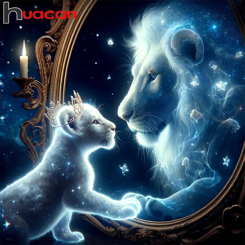 HUACAN-家の装飾のためのダイヤモンド絵画,動物,犬,モ - Art Craft Lion のレビューと価格