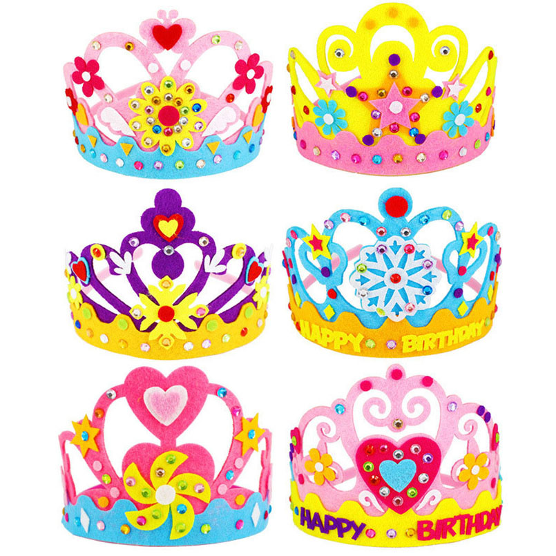 DIY 工芸品おもちゃクラウンクリエイティブ紙スパンコール花 - Art Craft 4 Years Old のレビューと価格