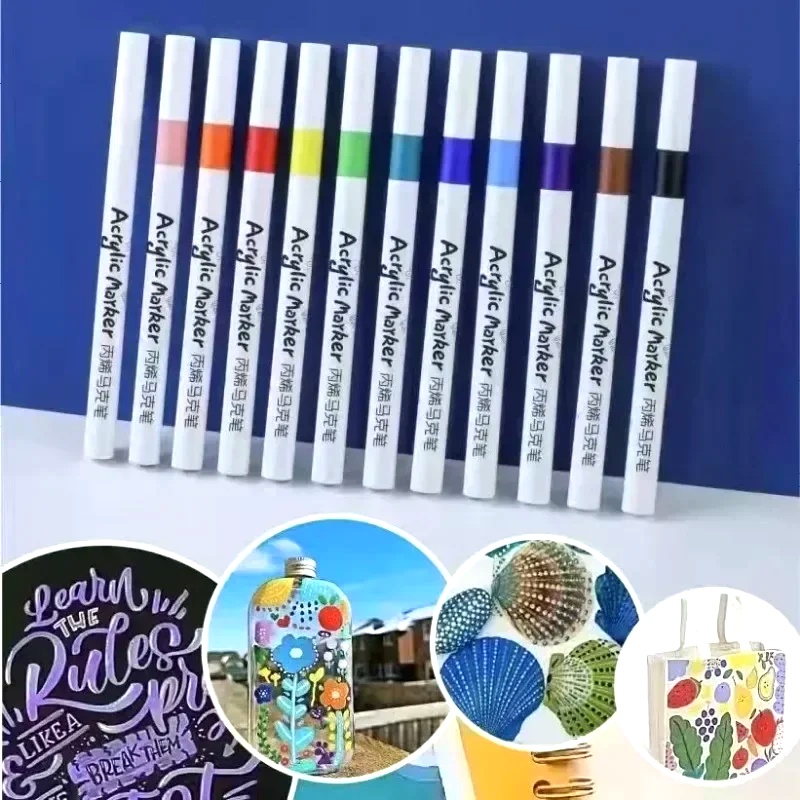 ソフトチップアクリルマーカーペンセット 12～60色 鮮やか - Art Craft 4 Years Old のレビューと価格