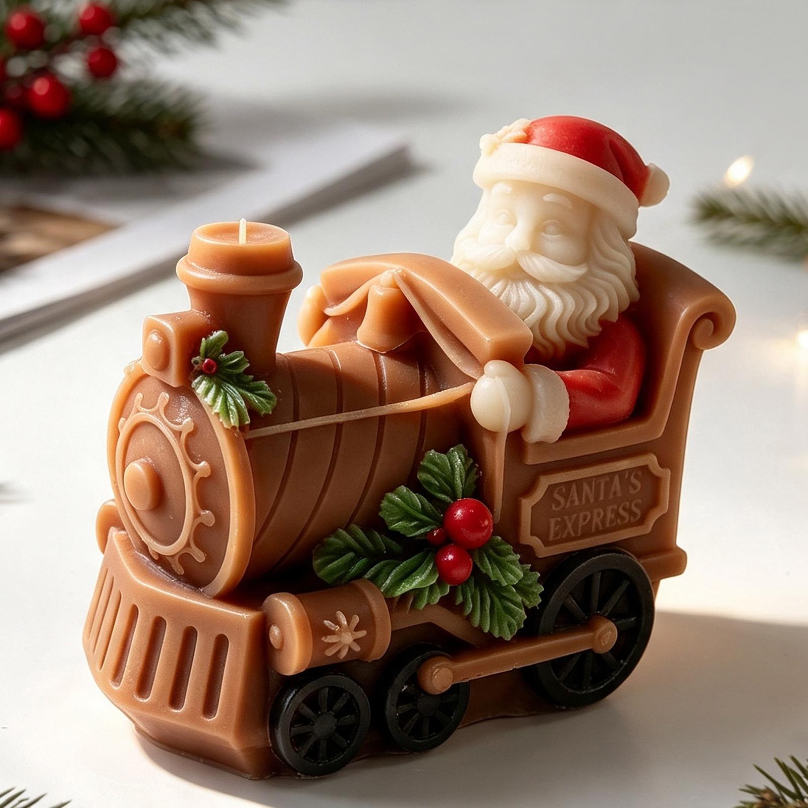クリスマスキャンドルモールド トレイン型キャンドル製作モール - Art Craft Show のレビューと価格
