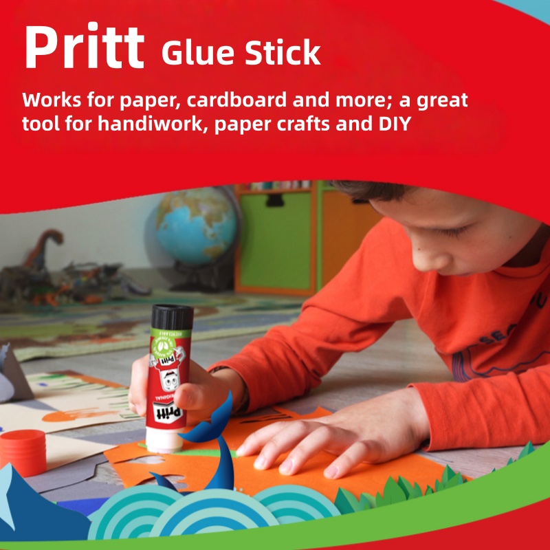 オリジナルのプリットグルースティック、無毒、水洗い可能、安全 - Art Craft 4 Years Old のレビューと価格