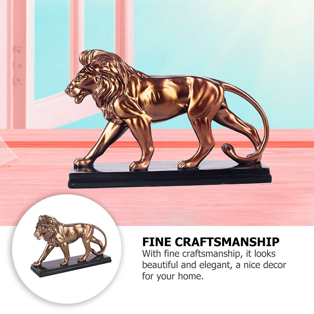 1個入り樹脂製ライオンオーナメント デスクトップ彫刻 装飾工 - Art Craft Lion のレビューと価格