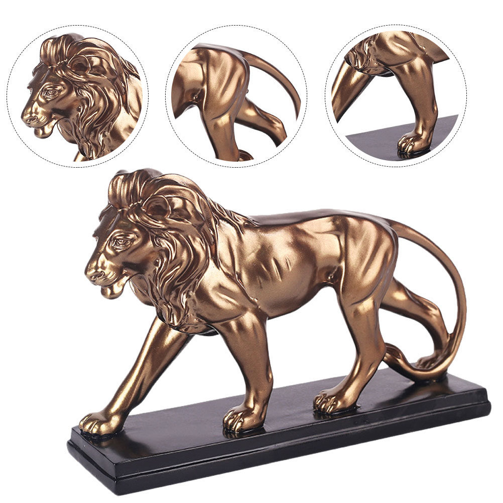 1個入り樹脂製ライオンオーナメント デスクトップ彫刻 装飾工 - Art Craft Lion のレビューと価格