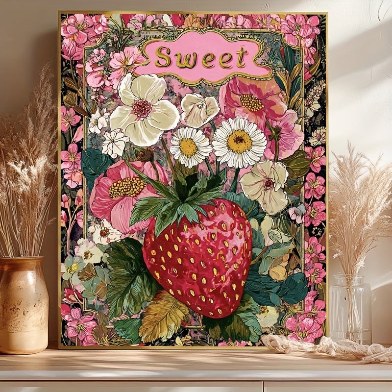 数字で描く絵画 スイートスタイル ストロベリーフローラルパタ - Art And Craft Numbers のレビューと価格