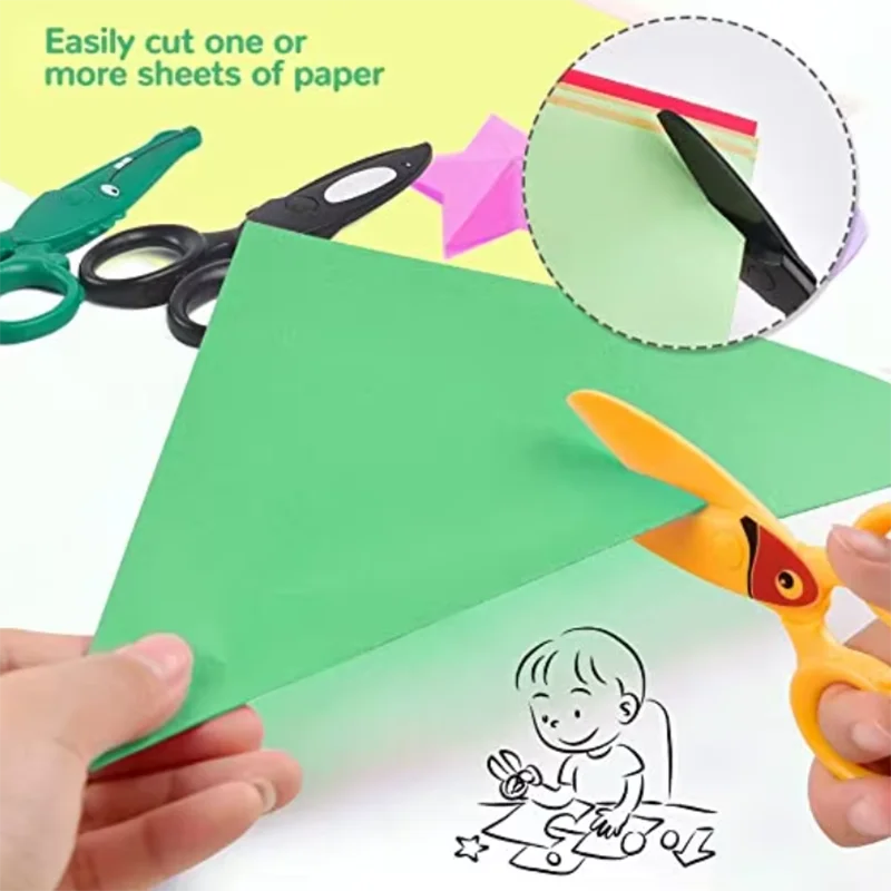 子供手作りDIYかわいい幼児用トレーニングはさみ子供安全幼児 - Art Craft 4 Years Old のレビューと価格