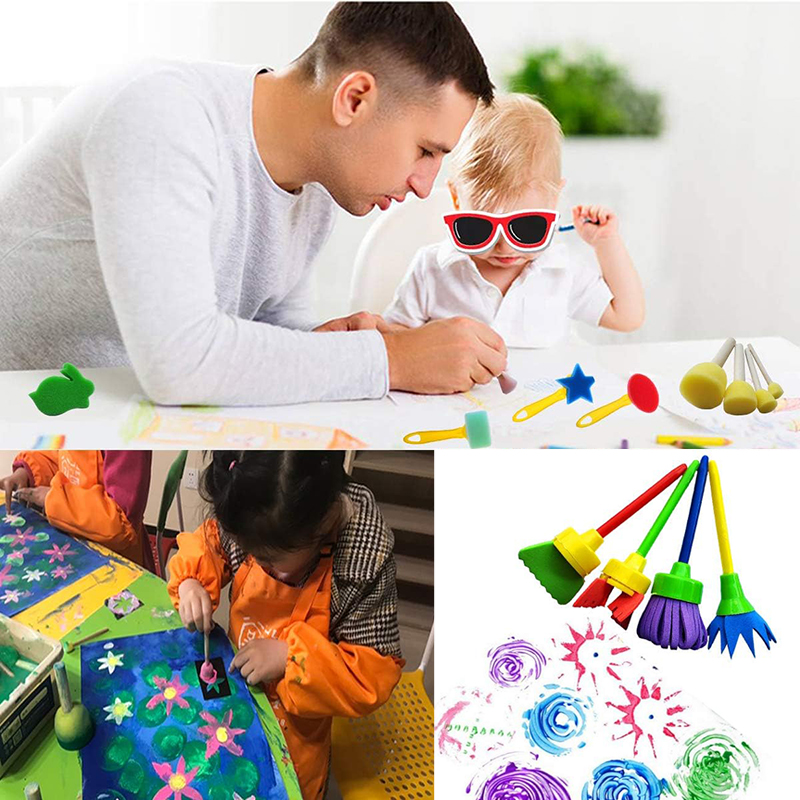 子供描画スポンジおもちゃアートクラフト描画ツール落書きローラ - Art Craft 4 Years Old のレビューと価格