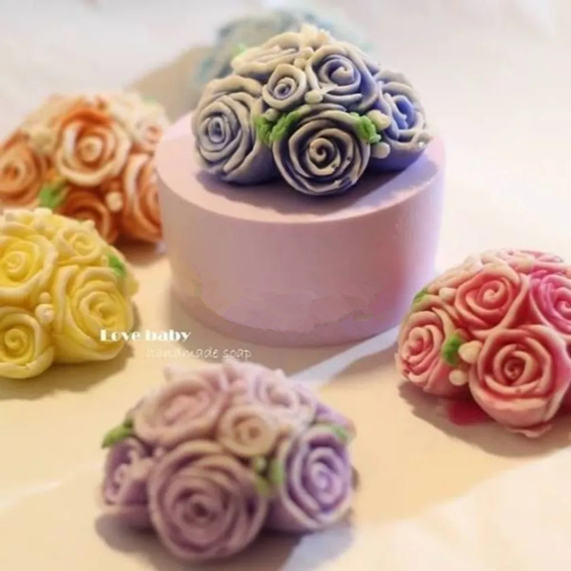 バラの形をしたケーキ型,バラの形をした石鹸型,デザート用,家 - Art Craft Flower Making のレビューと価格