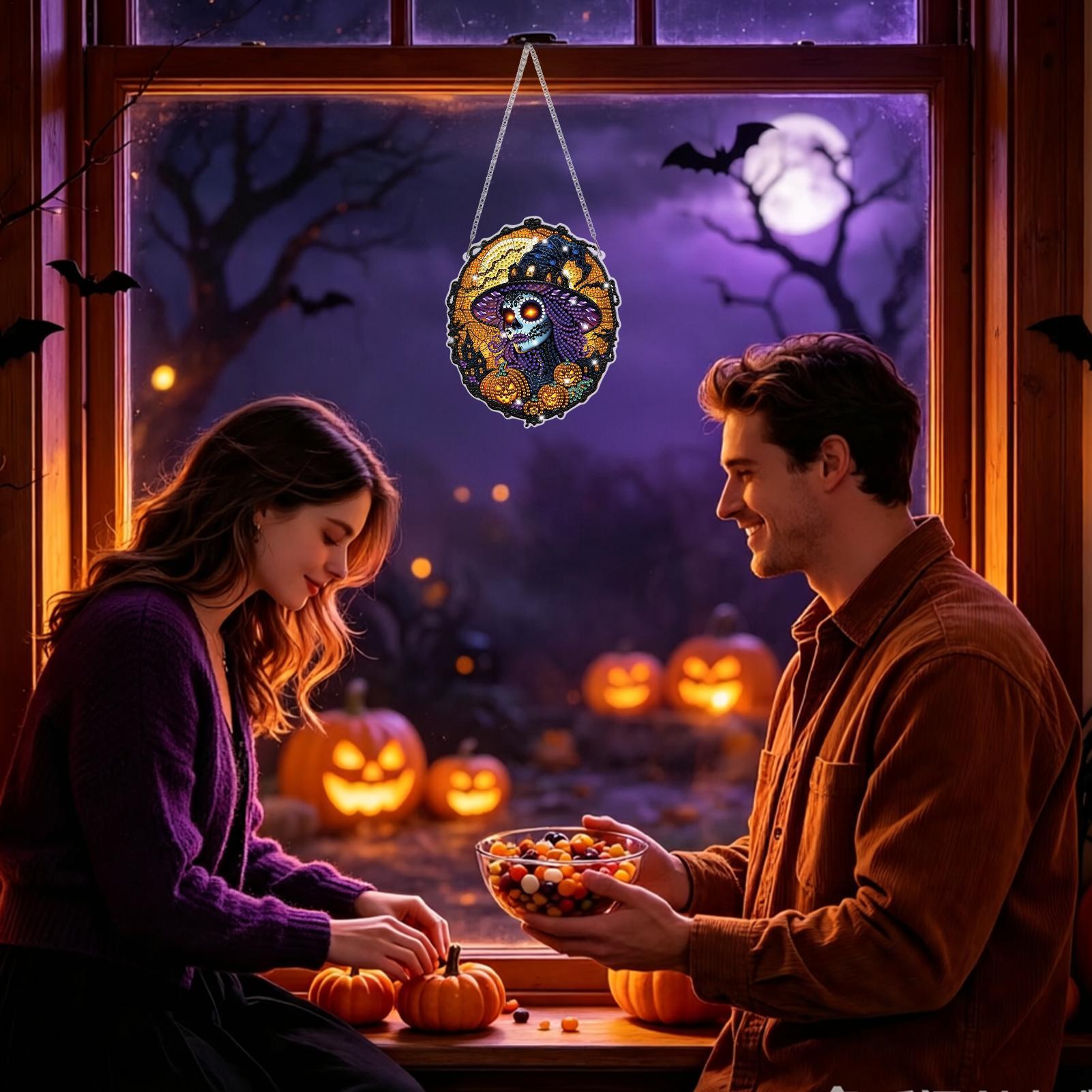 ラインストーンペインティングキット ハロウィン魔女クリスタル - Art Craft Halloween のレビューと価格