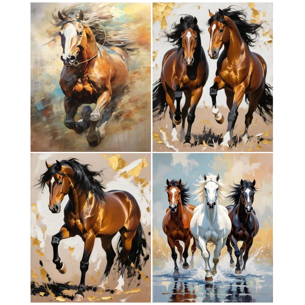 CHENISTORY 数字で描く絵画 馬 動物 ウォールアー - Art And Craft Numbers のレビューと価格