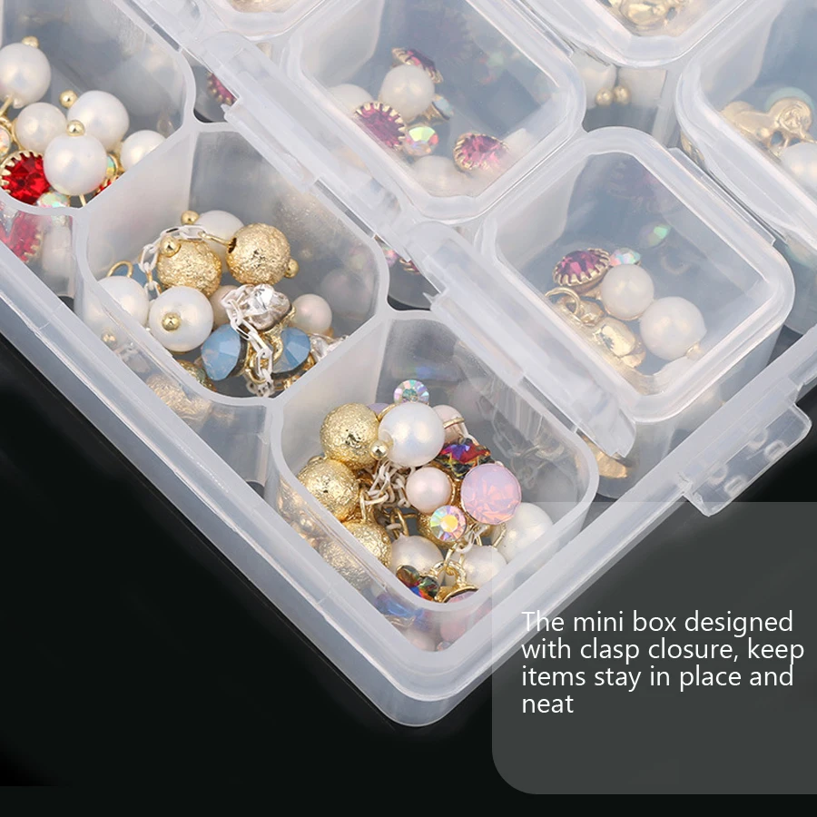 透明収納ボックス 28グリッド個別スロット ジュエリービーズ - Art Craft Show のレビューと価格