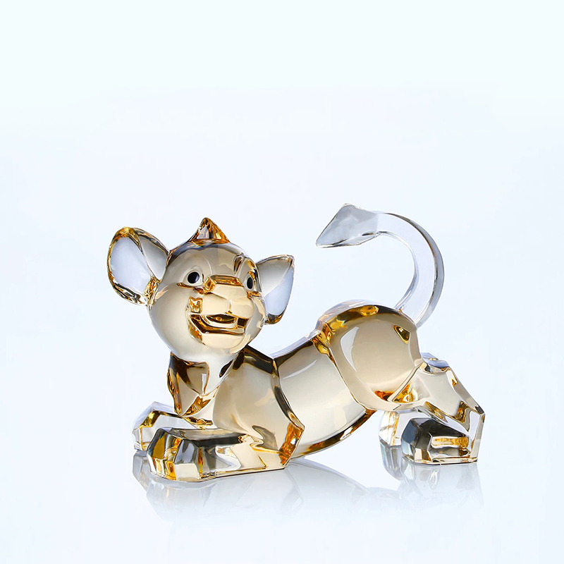 小さなライオンの彫刻オーナメント、透明アクリル工芸品、ライオ - Art Craft Lion のレビューと価格