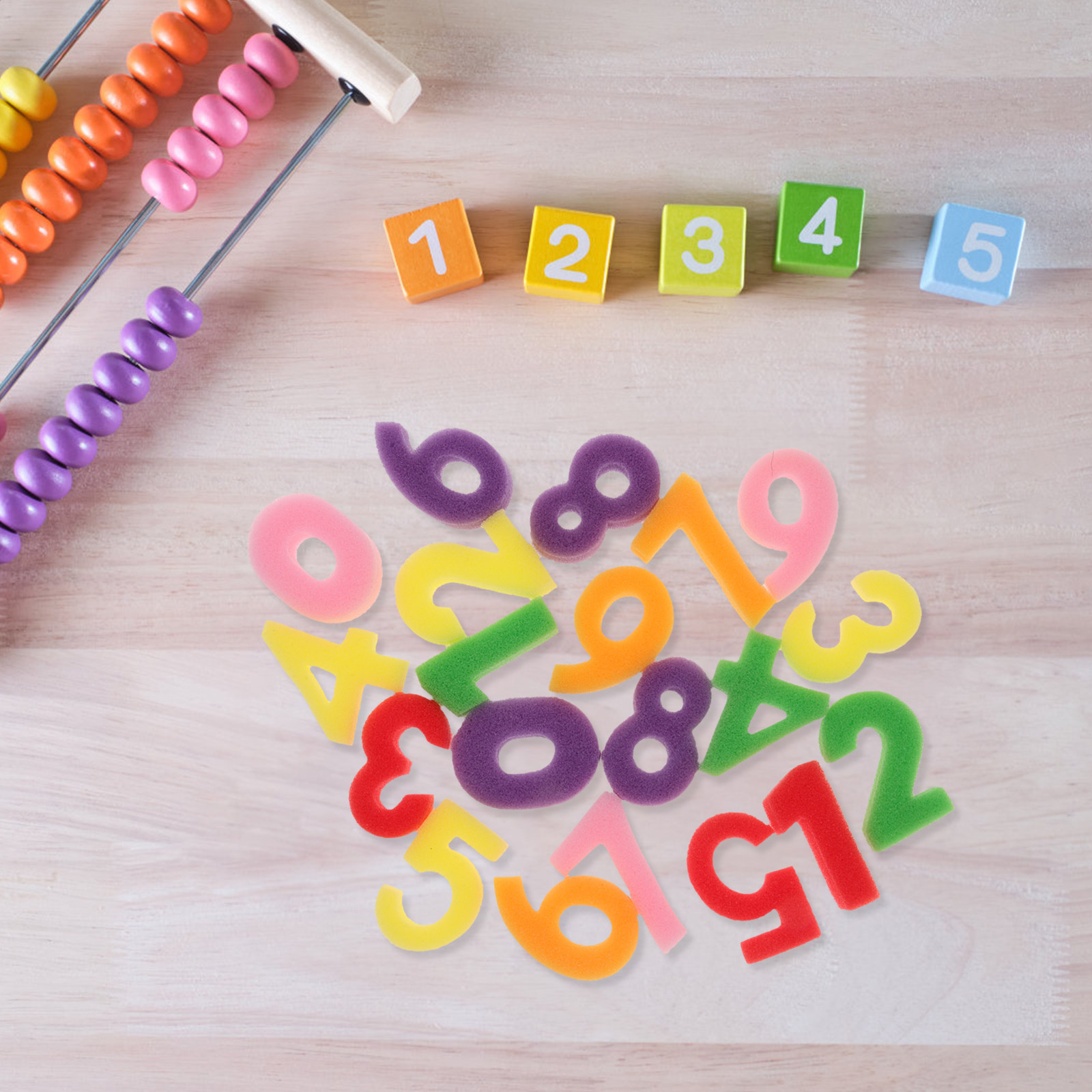 10個入りペイントスポンジシールキット、漫画数字スタンプ、軽 - Art And Craft Numbers のレビューと価格