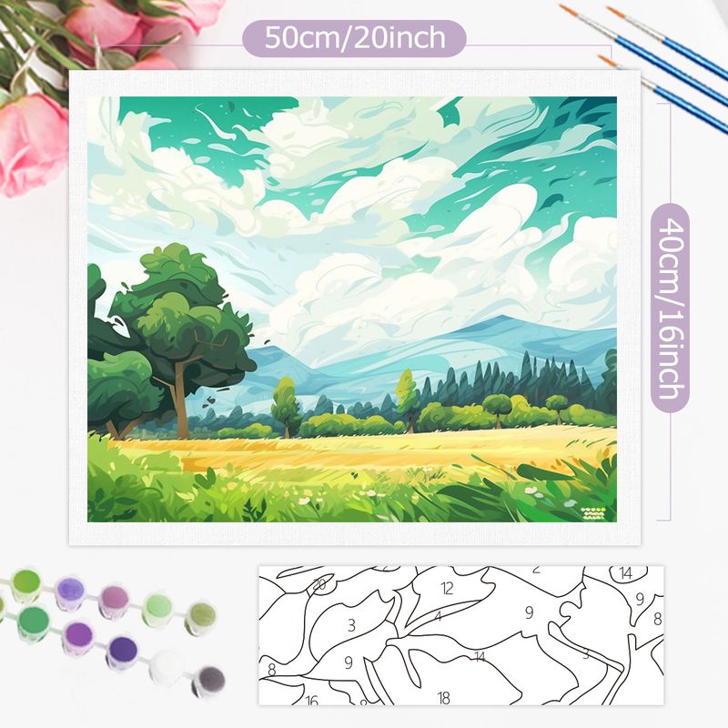 大人向けの数字塗り絵「フォトカスタム」、ジャングル風景DIY - Art And Craft Jungle のレビューと価格