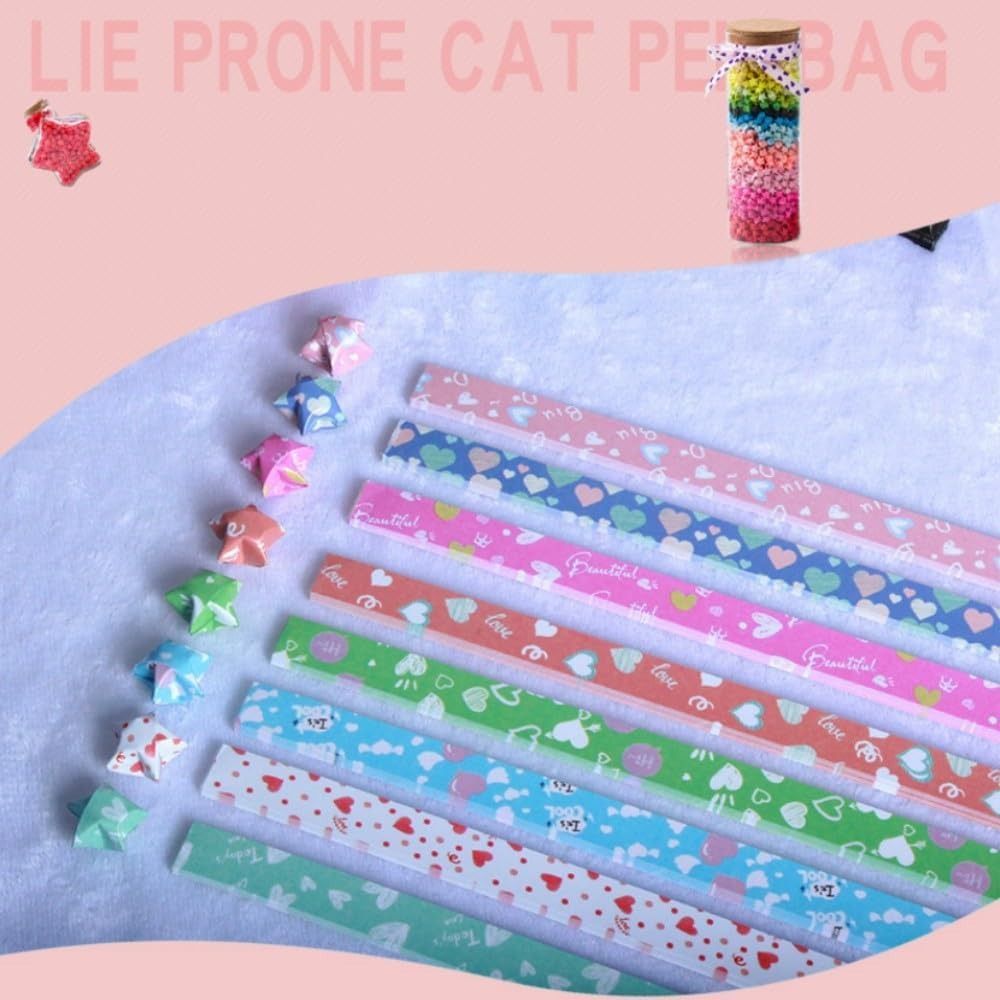 540枚 カラフルな星折り紙 漫画アートクラフト スターペー - Art Craft Show のレビューと価格