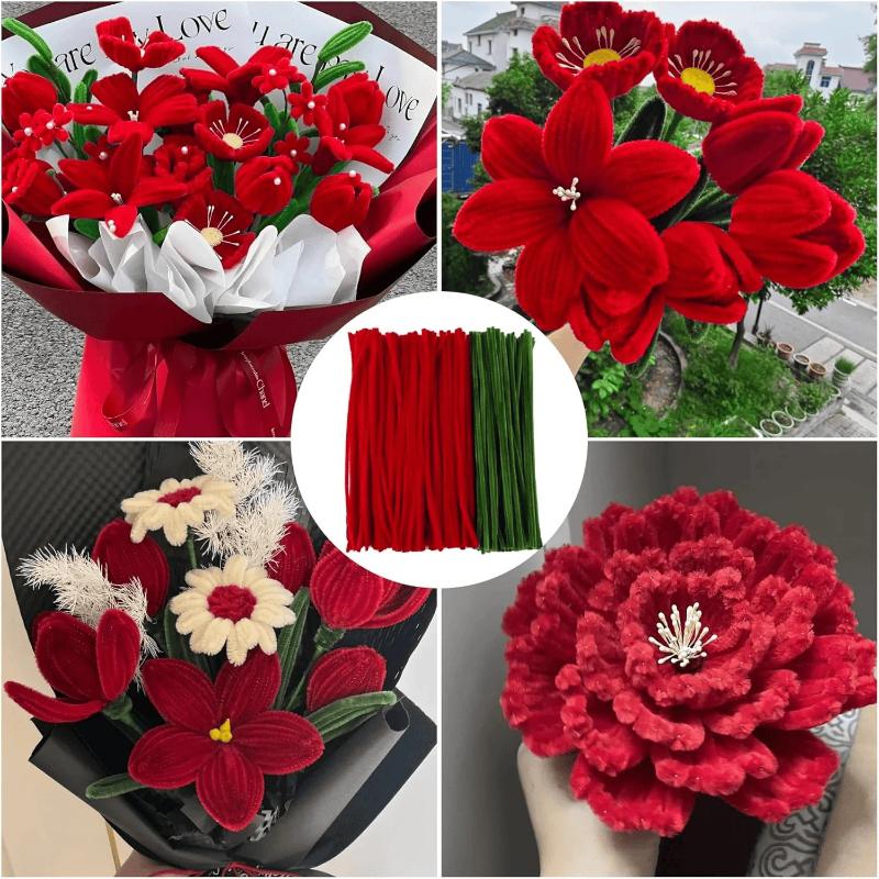 200/300 個シェニールステム 30 センチメートルパイ - Art Craft Flower Making のレビューと価格