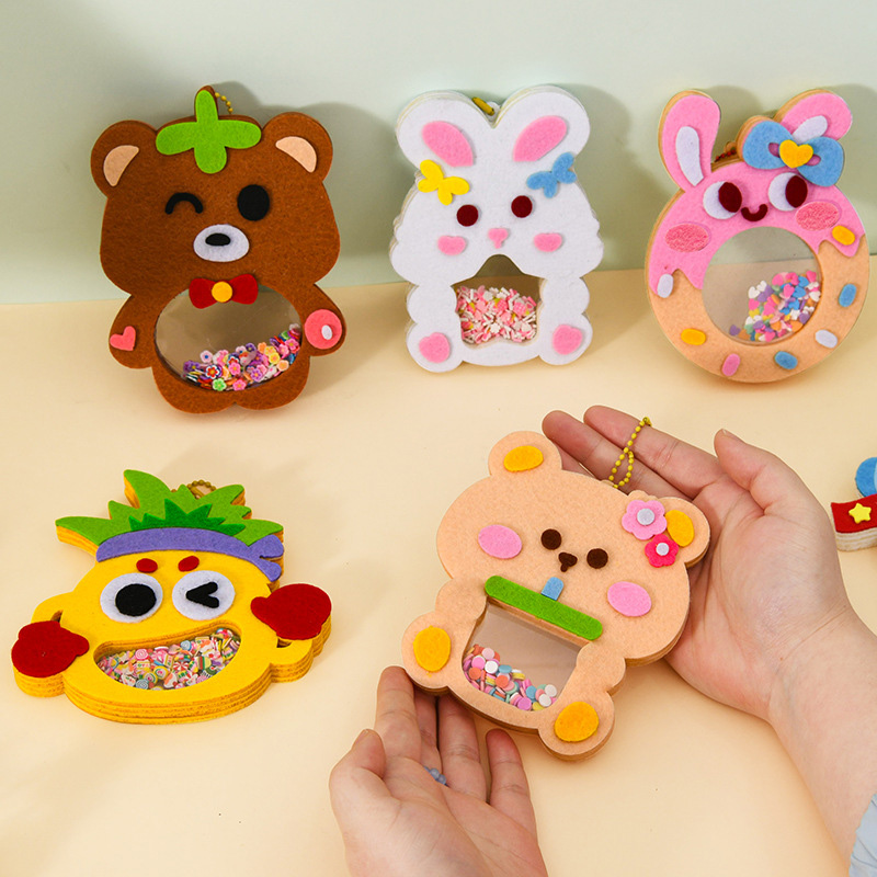 DIY動物シェイクペンダントアートクラフトキット 子供 男の - Art Craft 4 Years Old のレビューと価格