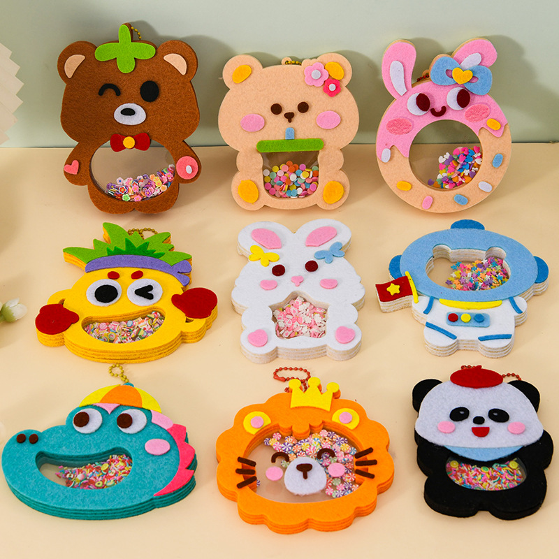 DIY動物シェイクペンダントアートクラフトキット 子供 男の - Art Craft 4 Years Old のレビューと価格