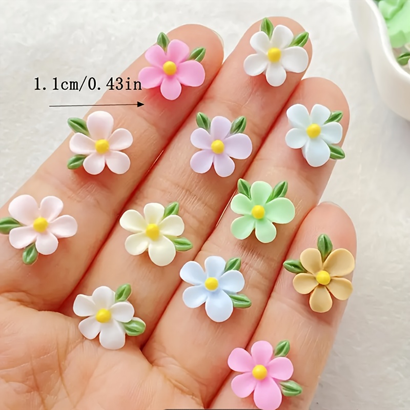 20個入り樹脂製ミニフラワー＆リーフフラットバックチャーム  - Art Craft Flower Making のレビューと価格