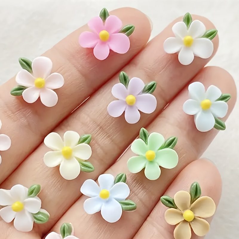 20個入り樹脂製ミニフラワー＆リーフフラットバックチャーム  - Art Craft Flower Making のレビューと価格