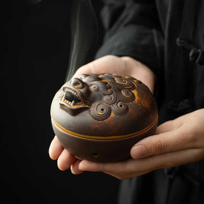 レトロな龍の香炉、野生の獣の形をした白檀の香炉、灰皿、家の装 - Art Craft Room Ideas のレビューと価格