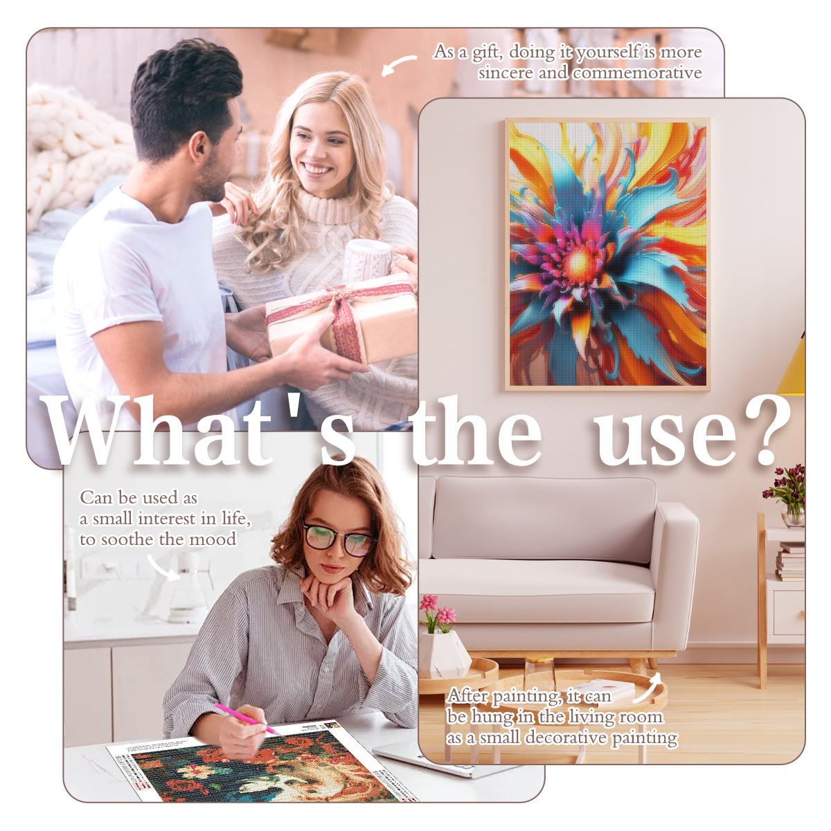 RUOPOTY パゴダダイヤモンドペインティングウォールアー - Art Craft Room Ideas のレビューと価格