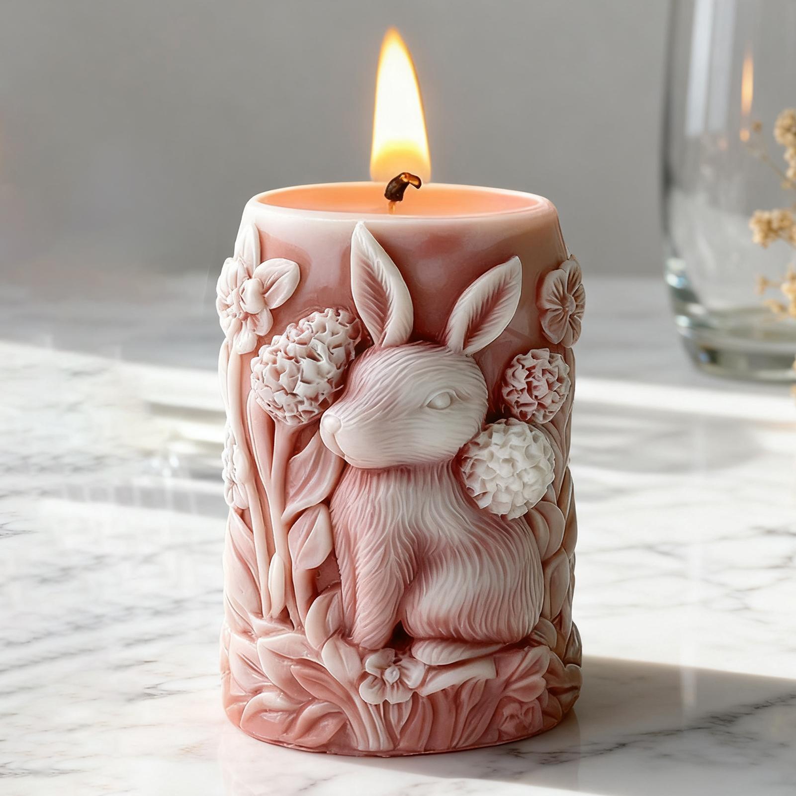 キャンドル作り金型バニーフラワーエポキシ樹脂アートクラフト石 - Art Craft Flower Making のレビューと価格