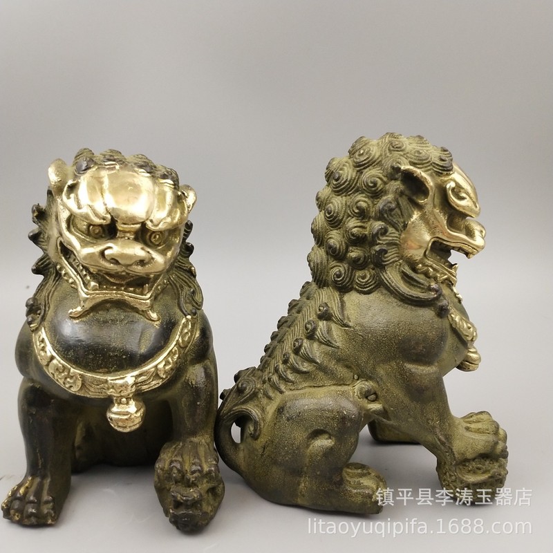 真鍮製の二つ耳銅製ベル、装飾用コレクターアイテム、家の装飾工 - Art Craft Lion のレビューと価格