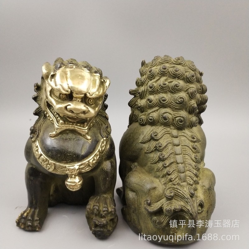 真鍮製の二つ耳銅製ベル、装飾用コレクターアイテム、家の装飾工 - Art Craft Lion のレビューと価格