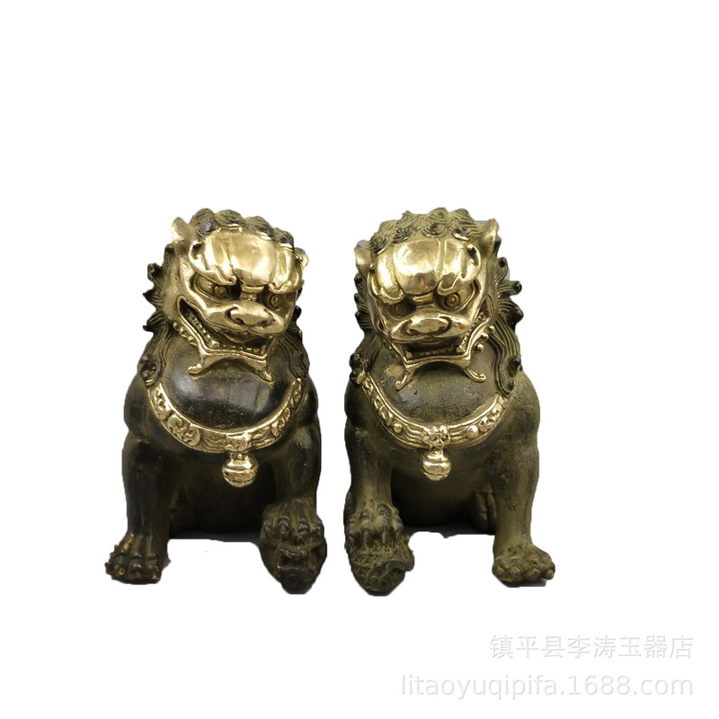 真鍮製の二つ耳銅製ベル、装飾用コレクターアイテム、家の装飾工 - Art Craft Lion のレビューと価格